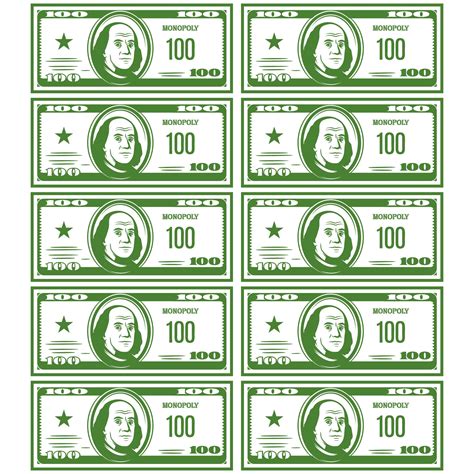 monopoly money printable bills.